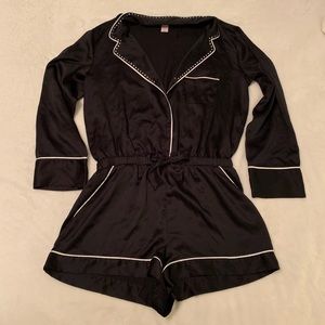 VS Satin Button-front Romper